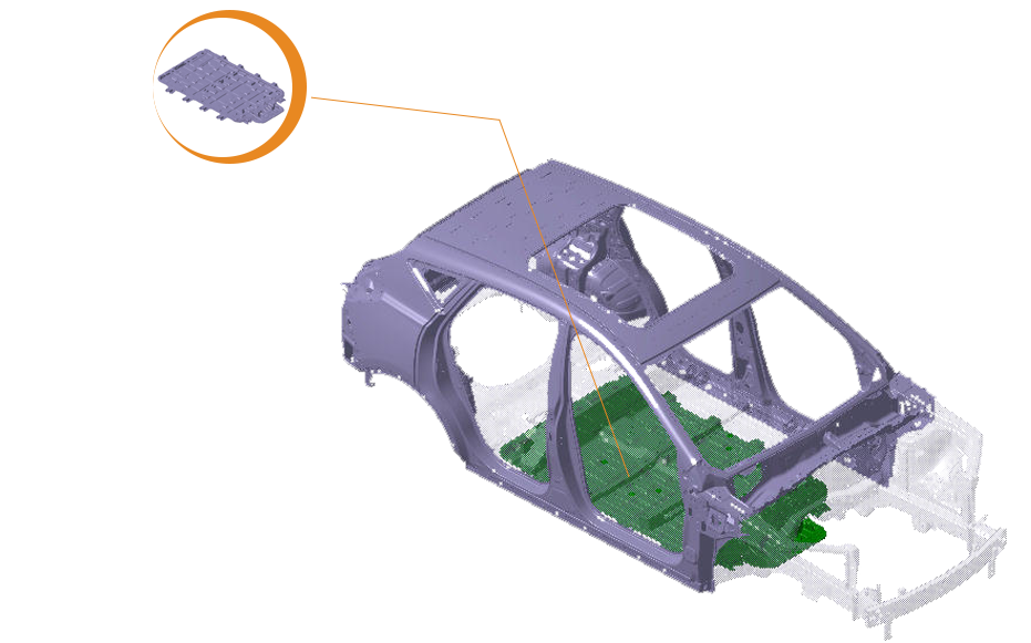 電池倉(cāng)下殼體